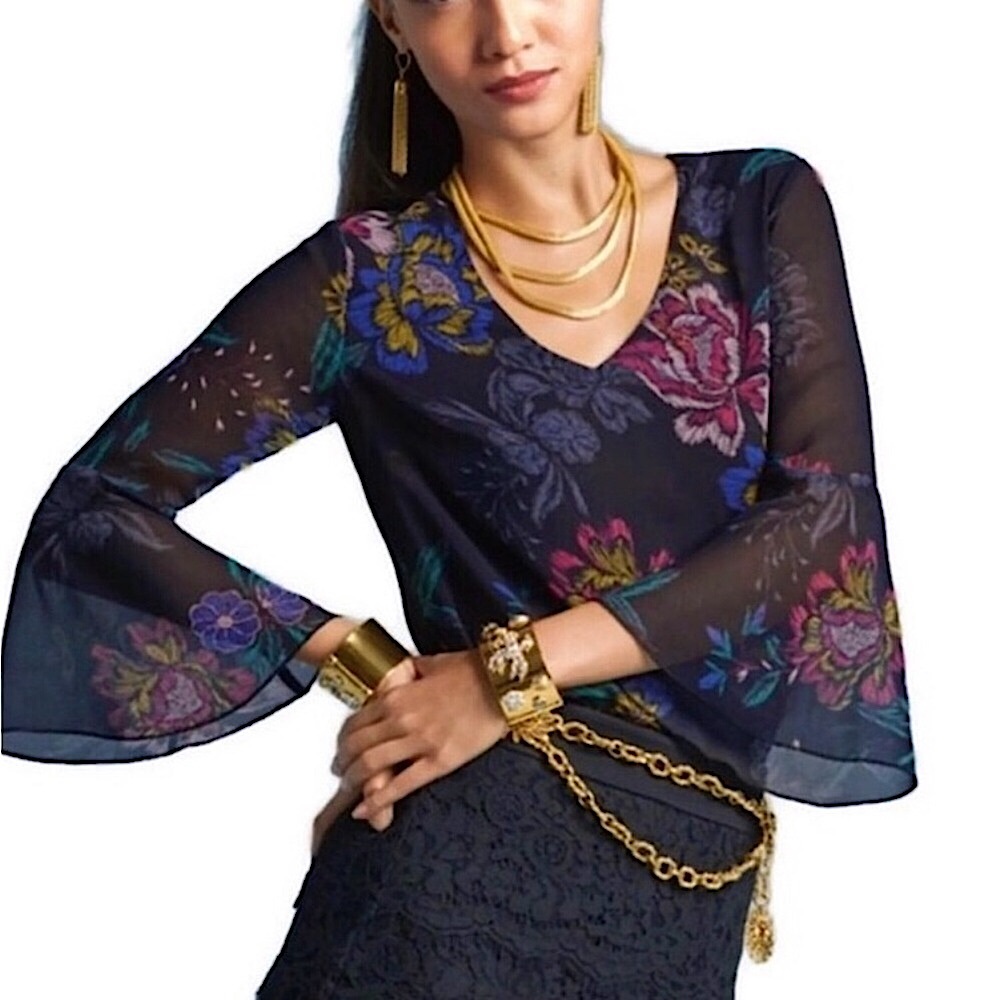 cabi Olivia floral top